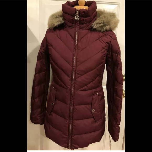 Michael Kors Puffer Jacket Coat Dark 